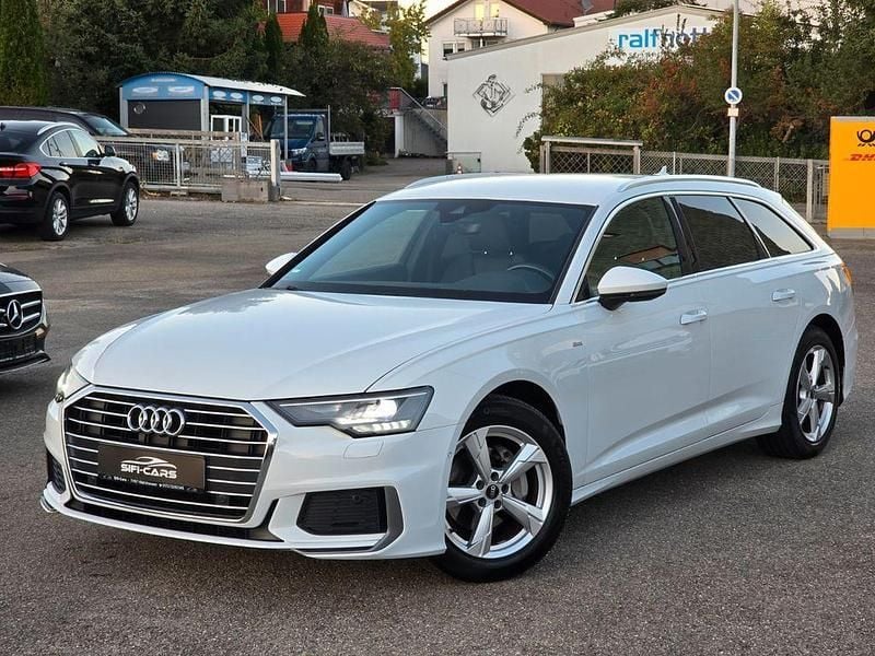 Gletscherweissmetallic Gebraucht 2021 Audi A6 S-Line Kombi | 26.990 € (Fairer Preis) - Bild 1/4