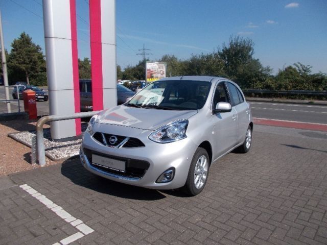 Gebraucht Nissan Micra Acenta 80 PS (58 kW) 2016 Silber metallic Kleinwagen