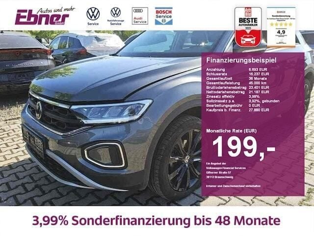 Indiumgrau metallic Gebraucht 2022 VW T-Roc Life SUV | 27.880 € (Fairer Preis) - Bild 1/4