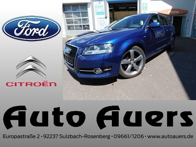 Scubablau metallic Gebraucht 2012 Audi A3 Sportback Ambition Kleinwagen | 11.990 € - Bild 1/4