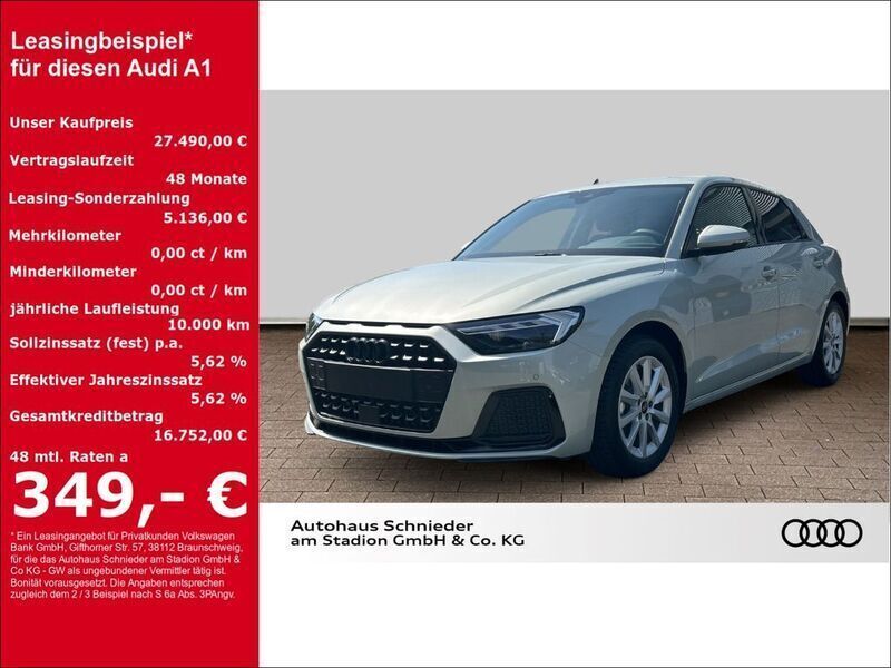 Silber Gebraucht 2025 Audi A1 Advanced Plus Kleinwagen | 27.490 € (Fairer Preis) - Bild 1/4