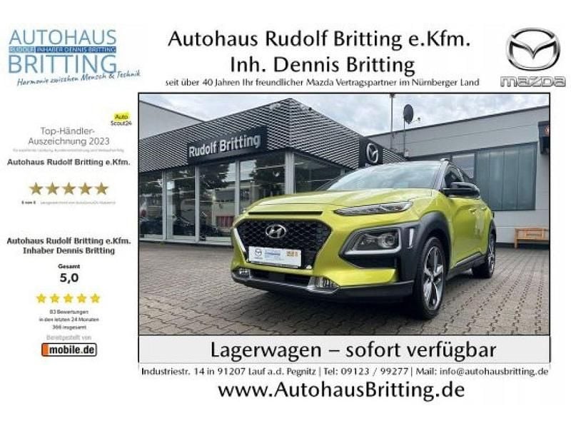 Acid yellow (metallic) Gebraucht 2019 Hyundai Kona Style SUV | 19.990 € (Fairer Preis) - Bild 1/4