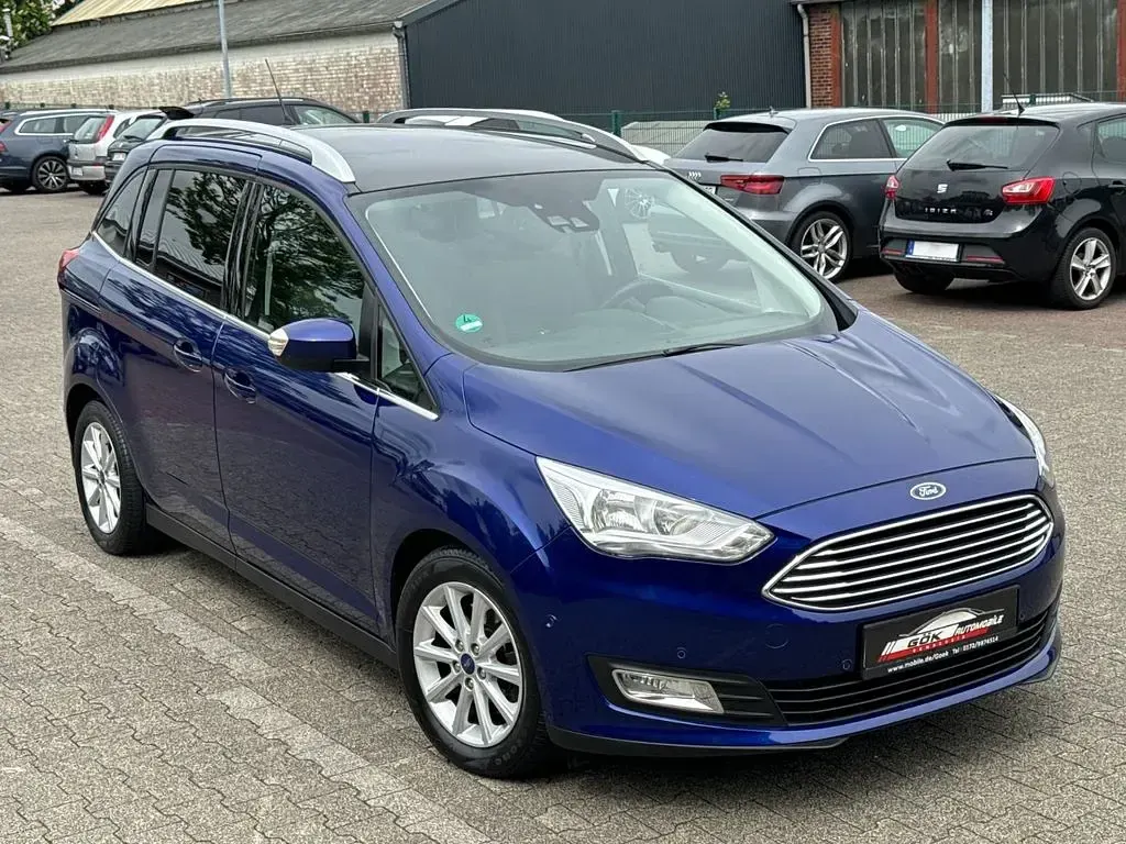 Gebraucht Ford Grand C-Max Titanium 150 PS (110 kW) 2016 Blau Van / Kleinbus