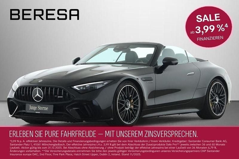 Schwarzlack obsidianschwarz Gebraucht 2022 Mercedes SL63 AMG AMG Cabrio | 124.950 € (Superpreis) - Bild 1/4