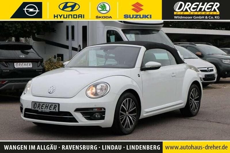 Pure white Gebraucht 2018 VW Beetle Sound Cabrio | 17.990 € (Fairer Preis) - Bild 1/4