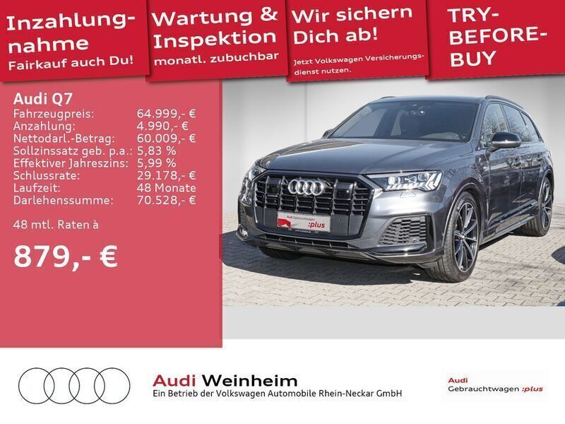 Daytonagrau perleffekt Gebraucht 2020 Audi Q7 S-Line SUV | 65.799 € (Etwas zu teuer) - Bild 1/2