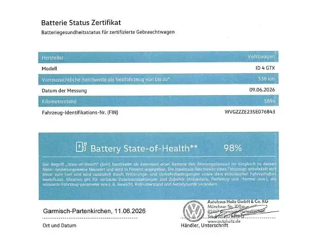 Gebraucht VW ID.4 GTX 250 kW (340 PS) 2025 Blue dusk metallic SUV