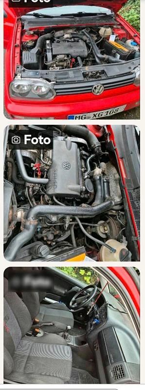 Gebraucht VW Golf III 90 PS (66 kW) 1996 Rot Kleinwagen