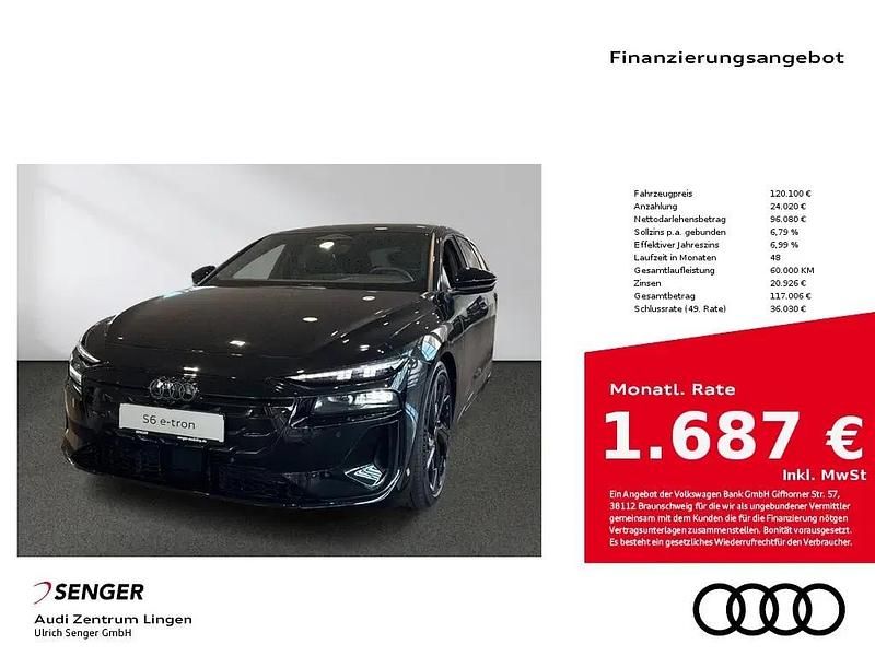 Neu Audi S6 e-tron 369 kW (503 PS) 2026 Schwarz Limousine
