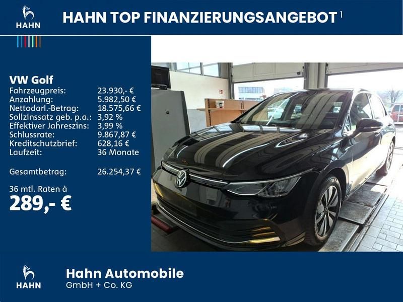 Gebraucht VW Golf VIII Move 131 PS (96 kW) 2023 Deep black perleffekt Limousine