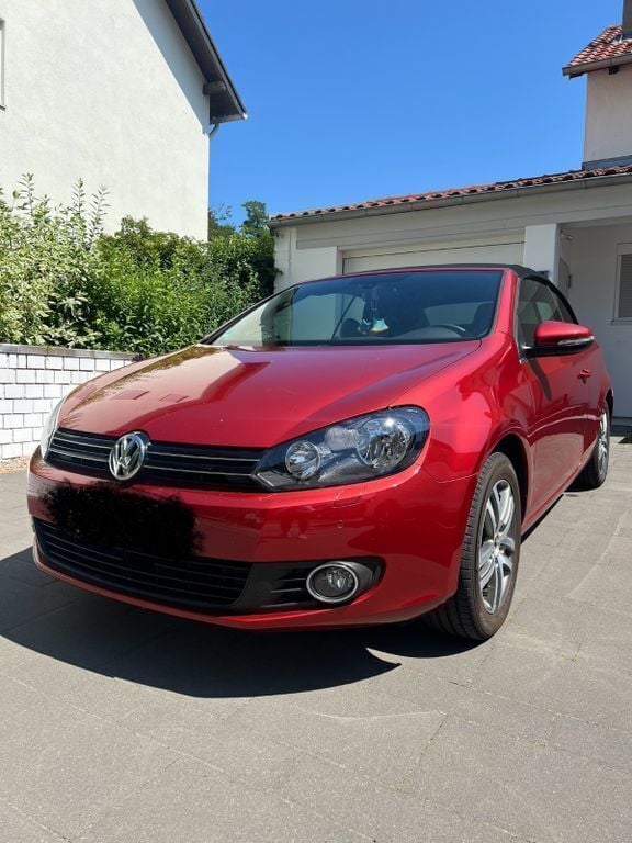 Rot Gebraucht 2011 VW Golf Cabriolet Cabrio | 5.555 € (Guter Preis) - Bild 1/4