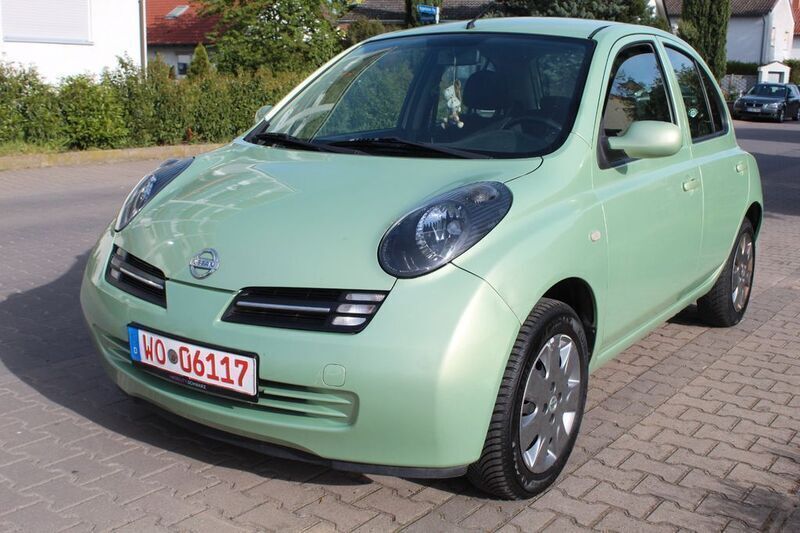 Grün Gebraucht 2005 Nissan Micra Acenta Kleinwagen | 1.890 € (Fairer Preis) - Bild 1/4