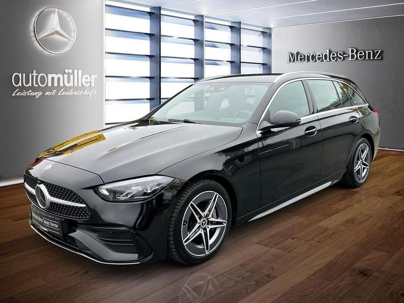 Schwarz Gebraucht 2024 Mercedes C220 AMG Limousine | 39.620 € (Fairer Preis) - Bild 1/3