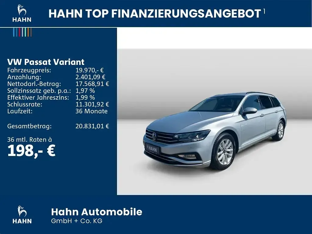 Gebraucht VW Passat Business 150 PS (110 kW) 2023 Silber Kombi