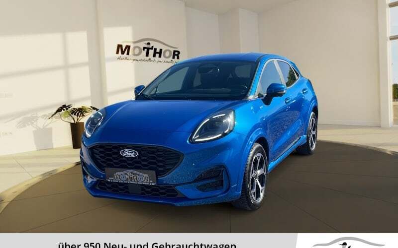 Desert island blue metallic Gebraucht 2024 Ford Puma ST-Line SUV | 25.978 € (Fairer Preis) - Bild 1/4