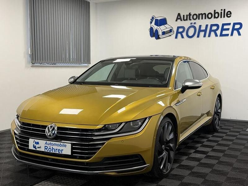 Gebraucht VW Arteon 239 PS (175 kW) 2017 Gelb kurkumagelb metallic (metallic) Kleinwagen