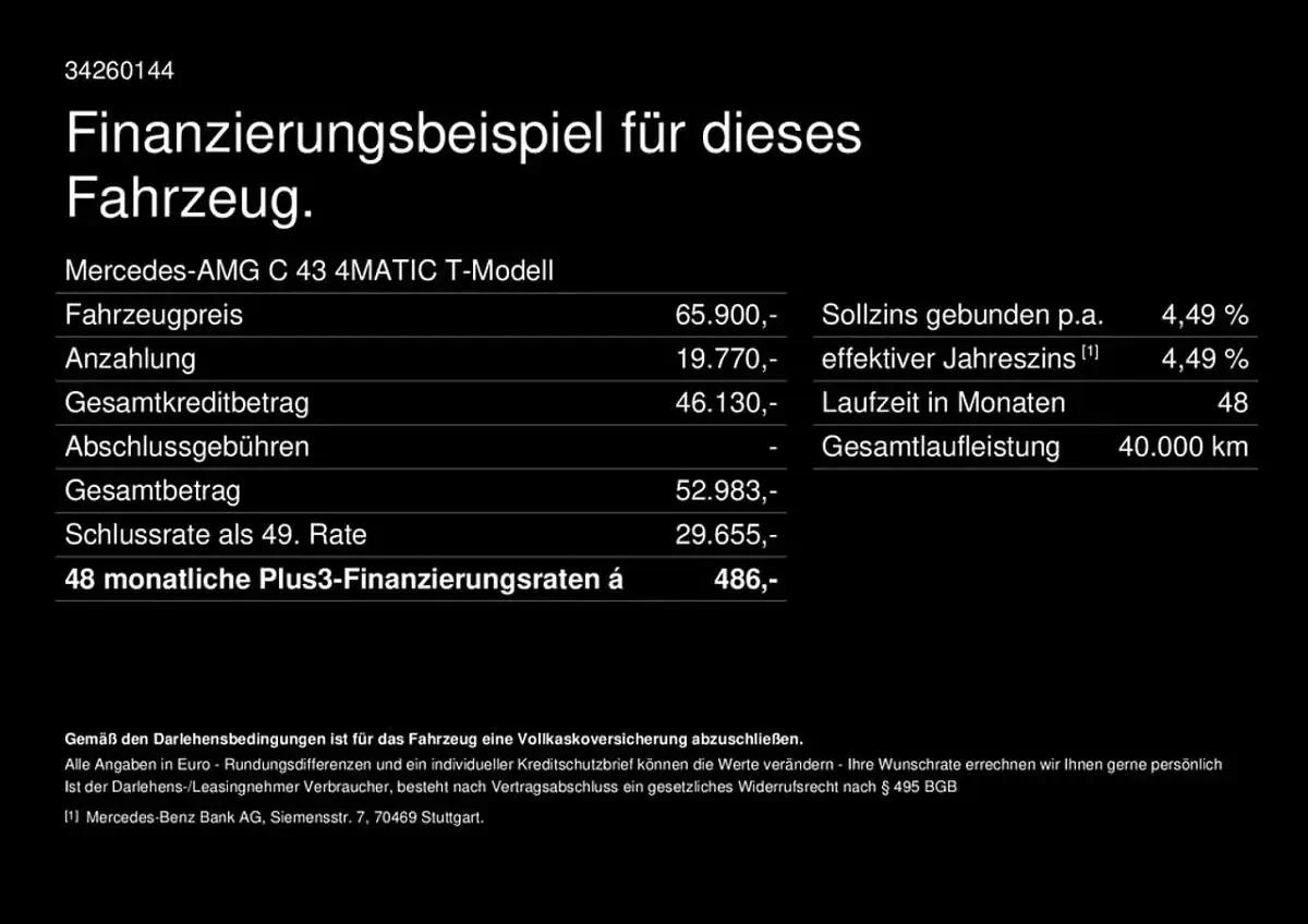 Gebraucht Mercedes C43 AMG AMG 421 PS (309 kW) 2026 Manufaktur lack manufaktur opa Kombi