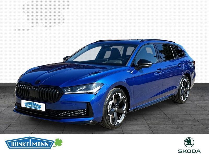 Blau Neu 2025 Skoda Superb SportLine Kombi | 57.950 € - Bild 1/4