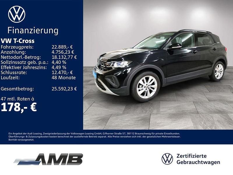 Deep black perleffekt Gebraucht 2025 VW T-Cross Beats SUV | 22.440 € (Fairer Preis) - Bild 1/3