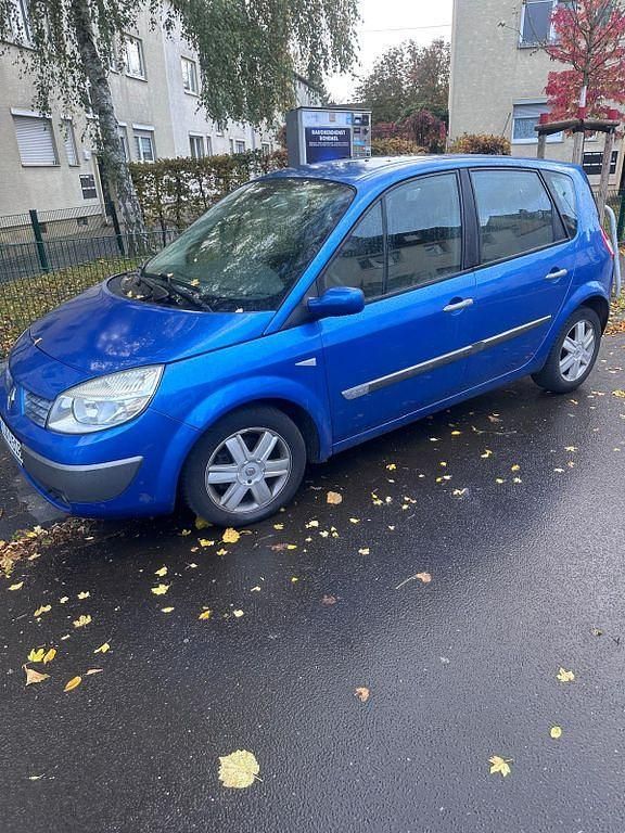 Gebraucht Renault Scénic II Authentique 111 PS (81 kW) 2006 Blau Van / Kleinbus
