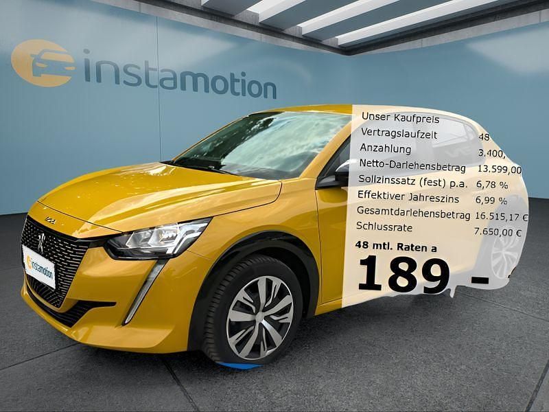 Gelb Gebraucht 2023 Peugeot e-208 Active Kleinwagen | 17.499 € (Guter Preis) - Bild 1/4