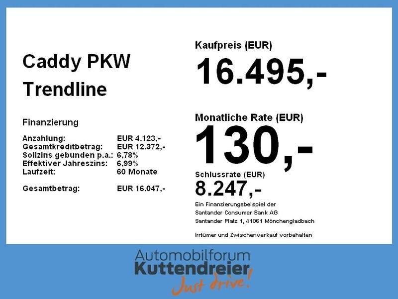 Gebraucht VW Caddy Trendline 102 PS (75 kW) 2020 Fortanarot metallic Van / Kleinbus