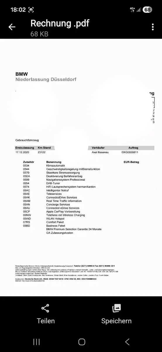 Gebraucht BMW i3 136 kW (186 PS) 2020 Schwarz Kleinwagen