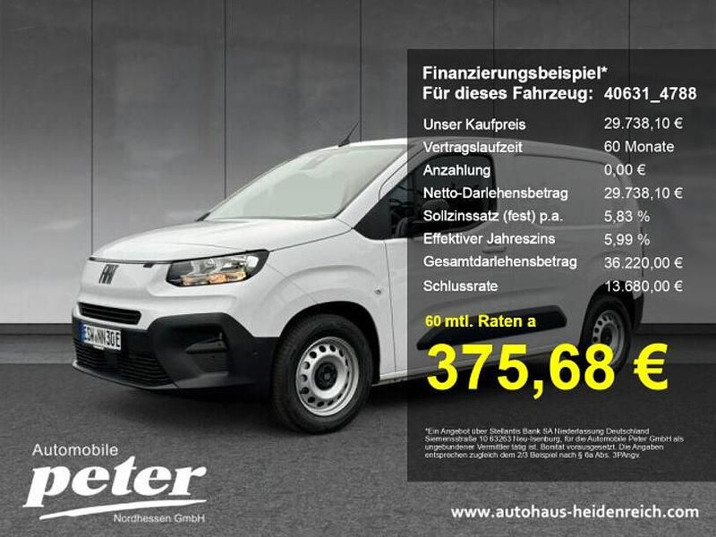 Weiss Gebraucht 2025 Fiat e-Doblò Van / Kleinbus | 29.738 € (Fairer Preis) - Bild 1/4