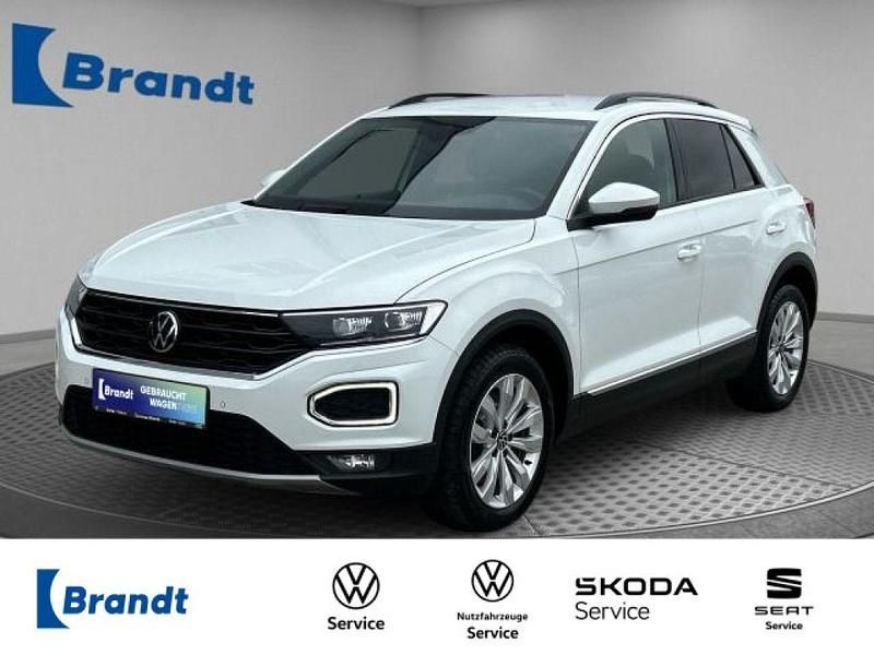 Pure white (metallic) Gebraucht 2021 VW T-Roc Sport SUV | 20.990 € (Guter Preis) - Bild 1/3