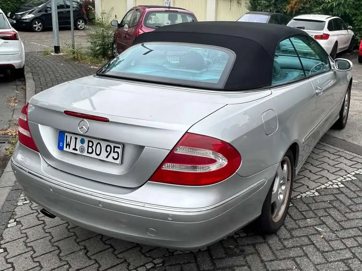 Gebraucht Mercedes CLK200 Avantgarde 163 PS (119 kW) 2003 Silber Cabrio