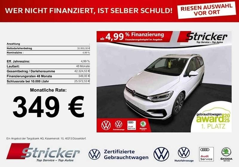 Weiß Gebraucht 2024 VW Touran R-line Van / Kleinbus | 35.889 € (Fairer Preis) - Bild 1/3