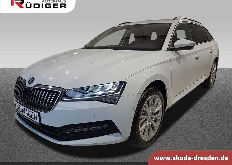 Weiß Gebraucht 2022 Skoda Superb Business Line Kombi | 47.350 € - Bild 1/4
