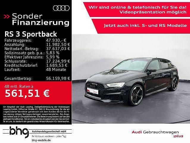 Mythosschwarz metallic Gebraucht 2020 Audi RS3 Sportback Comfort Kleinwagen | 47.930 € (Fairer Preis) - Bild 1/4