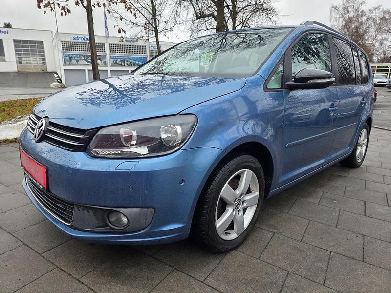 Gebraucht VW Touran Style 105 PS (77 kW) 2012 Blau Van / Kleinbus
