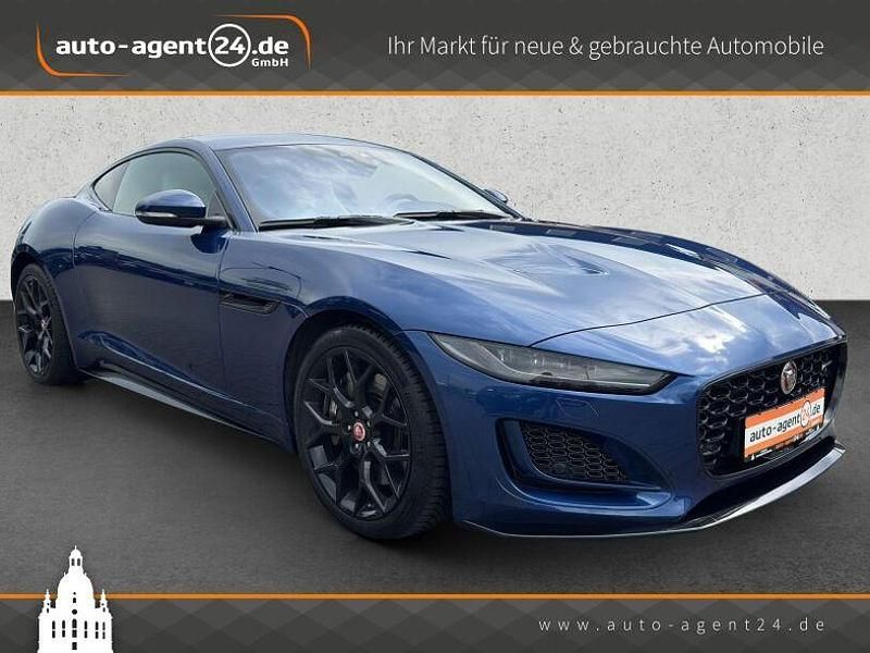 Bluefire (blau) metallic Gebraucht 2021 Jaguar F-Type R-Dynamic Coupé | 39.990 € (Superpreis) - Bild 1/4