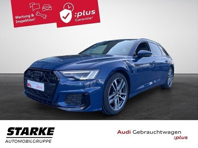 Ascariblau metallic Gebraucht 2024 Audi A6 S-Line Kombi | 63.860 € - Bild 1/3