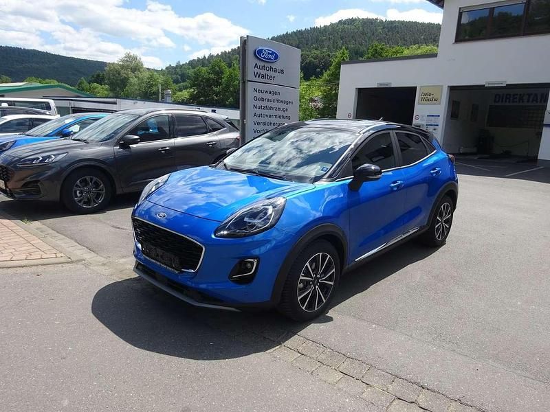 Blau Gebraucht 2024 Ford Puma Titanium SUV | 22.900 € (Superpreis) - Bild 1/4