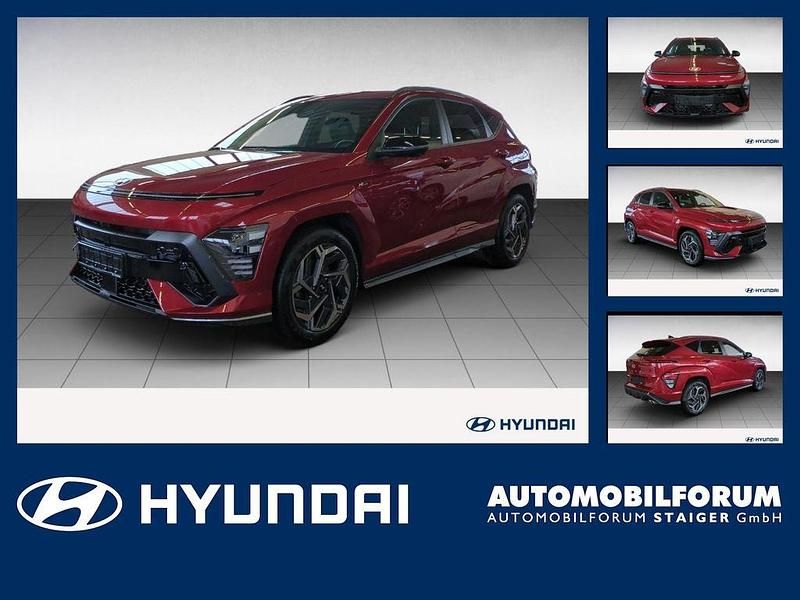 Ultimate red / met Gebraucht 2024 Hyundai Kona N Line SUV | 28.690 € (Teuer) - Bild 1/4