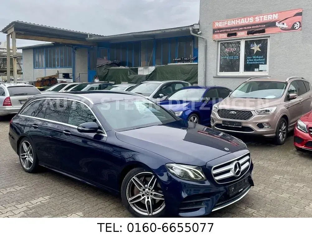 Gebraucht Mercedes E220 AMG line 163 PS (119 kW) 2018 Blau Kombi