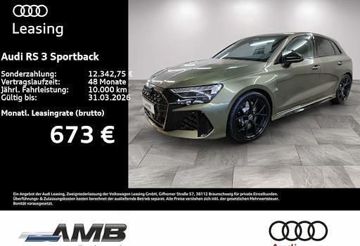 Neu Audi RS3 Ambiente 400 PS (294 kW) 2026 Grün Limousine