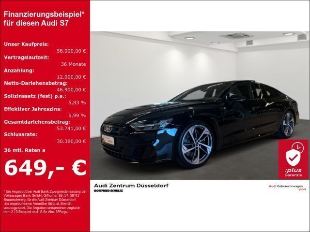 Mythosschwarz metallic Gebraucht 2021 Audi S7 Sportback Ambiente Kleinwagen | 58.900 € (Fairer Preis) - Bild 1/3