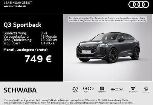 Neu Audi Q3 Sportback Ambiente 265 PS (194 kW) 2026 Grau SUV