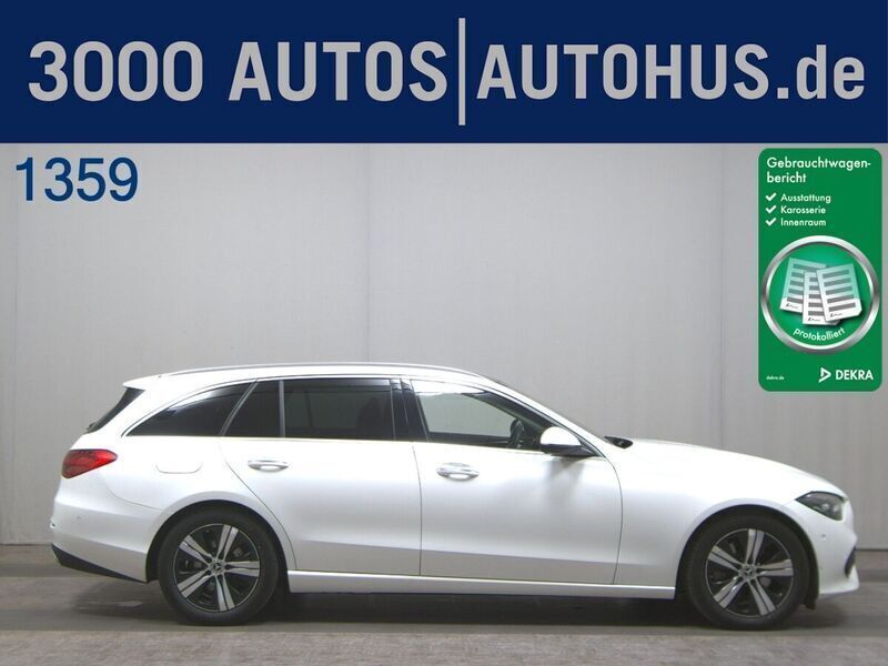 Polarweiss unilack Gebraucht 2022 Mercedes C220 Avantgarde Kombi | 25.980 € (Superpreis) - Bild 1/4