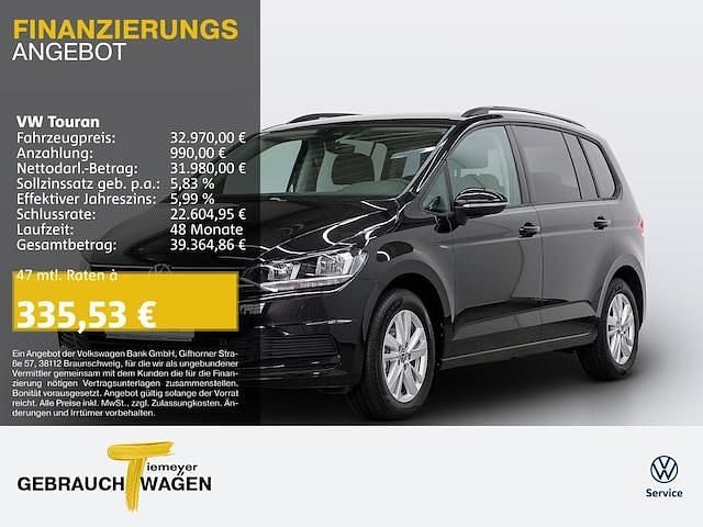Schwarz Gebraucht 2024 VW Touran Comfortline Van / Kleinbus | 32.970 € (Fairer Preis) - Bild 1/4