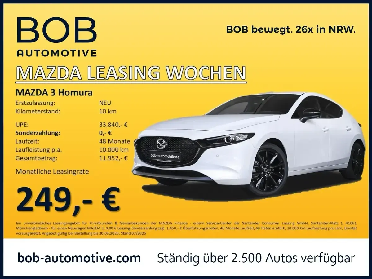 Gebraucht Mazda 3 Homura-Line 140 PS (102 kW) 2026 Limousine