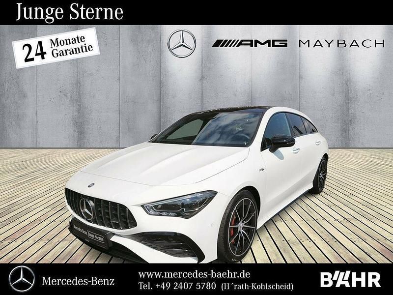 Unilack polarweiß Gebraucht 2024 Mercedes CLA35 AMG Premium Kombi | 48.750 € (Guter Preis) - Bild 1/2