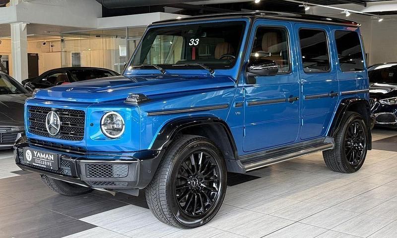 G manufaktur suedseeblau metal Gebraucht 2021 Mercedes G500 AMG SUV | 117.850 € (Fairer Preis) - Bild 1/4