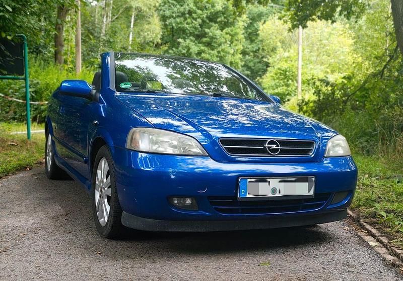 Blau Gebraucht 2003 Opel Astra Cabriolet Cabrio | 3.499 € (Etwas zu teuer) - Bild 1/4
