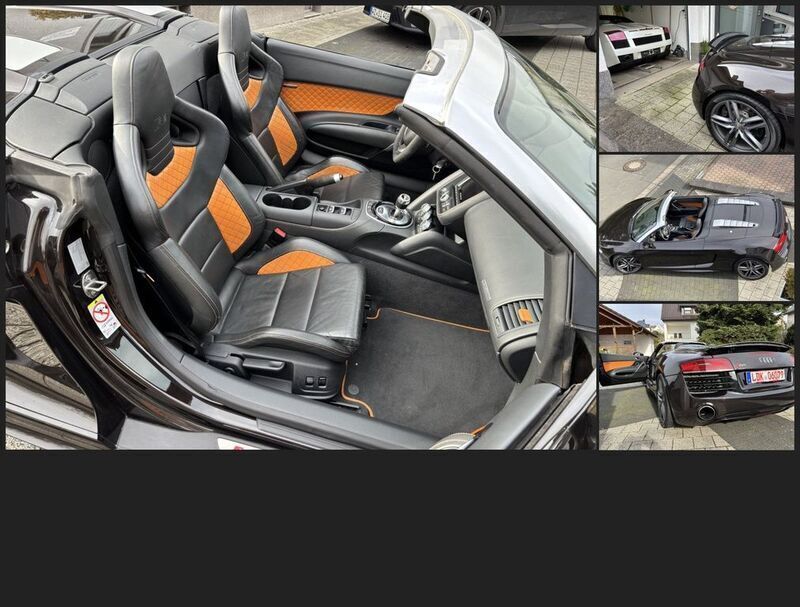 Braun Gebraucht 2014 Audi R8 Spyder Comfort Cabrio | 97.888 € (Teuer) - Bild 1/4
