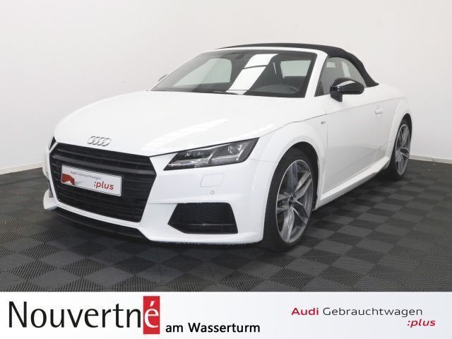Ibisweiß (white), solid Gebraucht 2018 Audi TT Roadster S-Line Cabrio | 27.950 € (Fairer Preis) - Bild 1/1